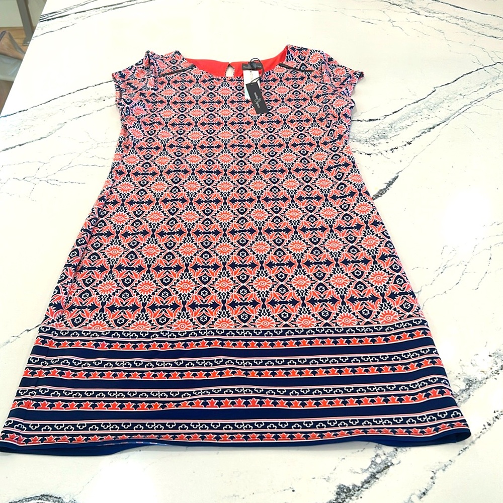 Market & Spruce Polyester No Wrinkle Work or Casual Lined Dress sz.M NWT